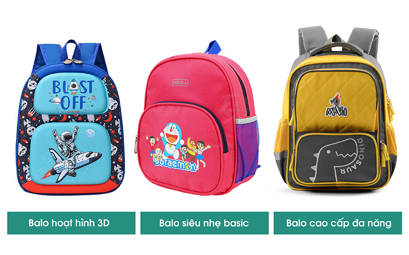 Các Dòng Balo Mầm Non Bán Chạy Nhất