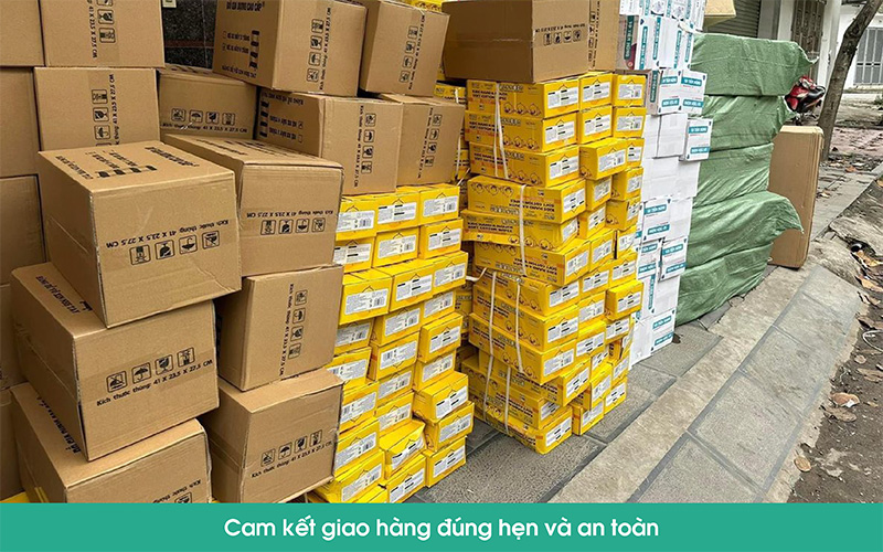cam kết giao hàng đúng hẹn và an toàn