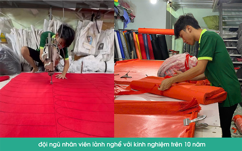 đội ngũ thợ may balo quà tặng lành nghề với kinh nghiệm trên 10 năm