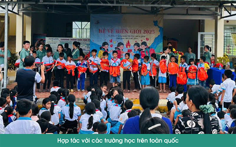 Hợp tác với trường học trên toàn quốc