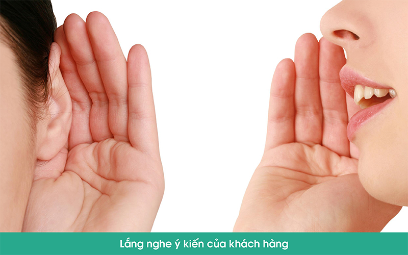 lắng nghe ý kiến của khách hàng