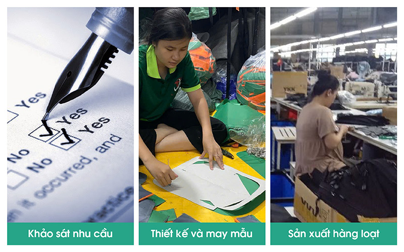 Thiết kế và may mẫu balo Anh Văn