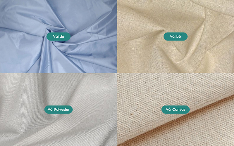 Vải dù, vải bố, polyester, vải canvas