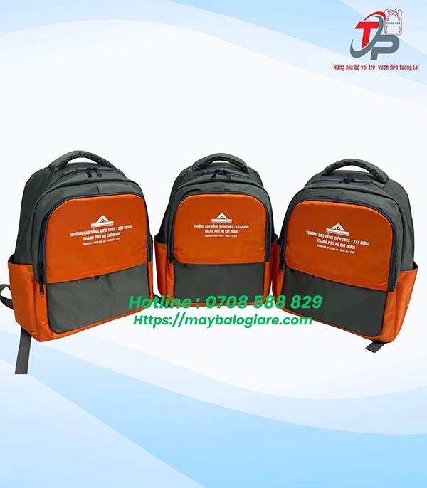 BALO HỌC SINH IN LOGO TRƯỜNG CAO ĐẲNG KIẾN TRÚC - XÂY DỰNG TP.HCM BALO HỌC SINH IN LOGO TRƯỜNG CAO ĐẲNG KIẾN TRÚC - XÂY DỰNG TP.HCM
