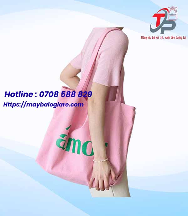 TÚI CANVAS HỒNG