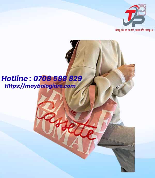 TÚI CANVAS HỒNG