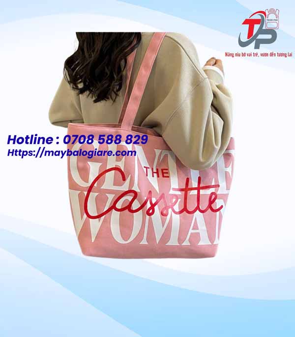TÚI CANVAS HỒNG