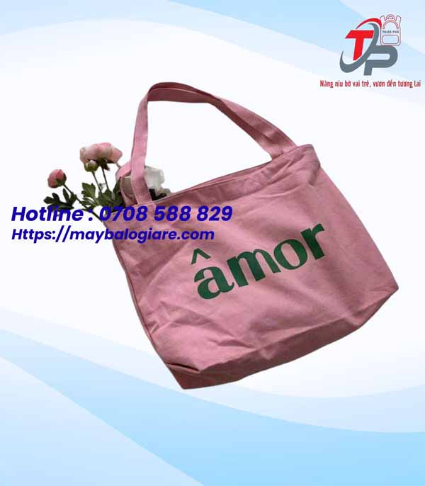 TÚI CANVAS HỒNG