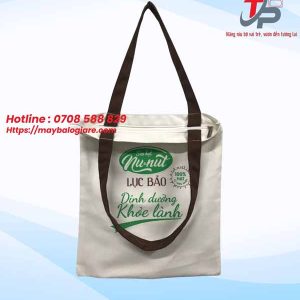 TÚI CANVAS SỮA HẠT NU-NUT LỤC BẢO