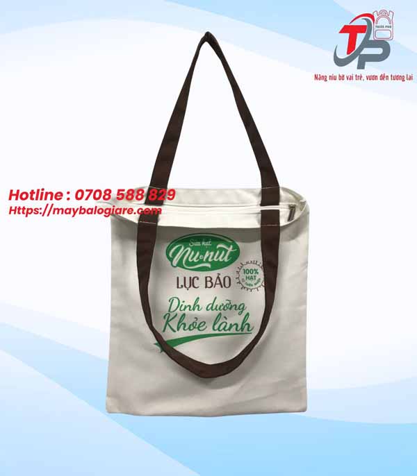 TÚI CANVAS SỮA HẠT NU-NUT LỤC BẢO