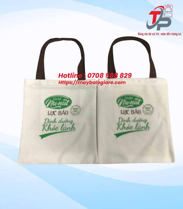 TÚI CANVAS SỮA HẠT NU-NUT LỤC BẢO