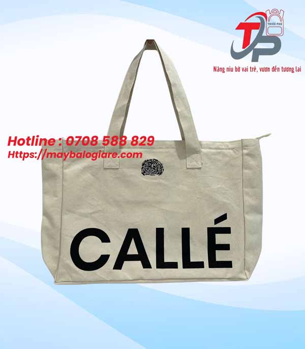 TÚI CANVAS CÓ DÂY KÉO CALLE