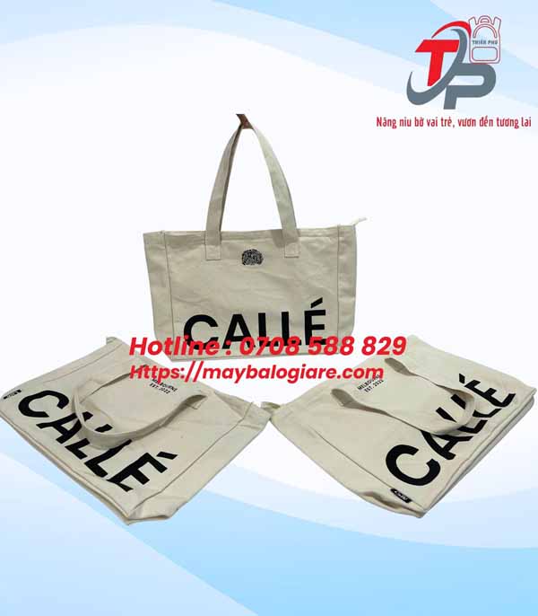 TÚI CANVAS CÓ DÂY KÉO CALLE