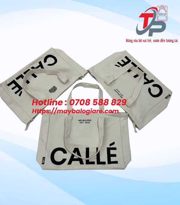 TÚI CANVAS CÓ DÂY KÉO CALLE