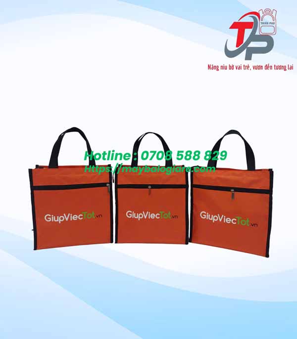 TÚI XÁCH QUÀ TẶNG IN LOGO GiupViecTot.vn