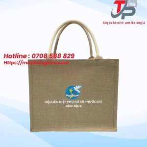 TÚI XÁCH QUÀ TẶNG IN LOGO HỘI LIÊN HIỆP PHỤ NỮ