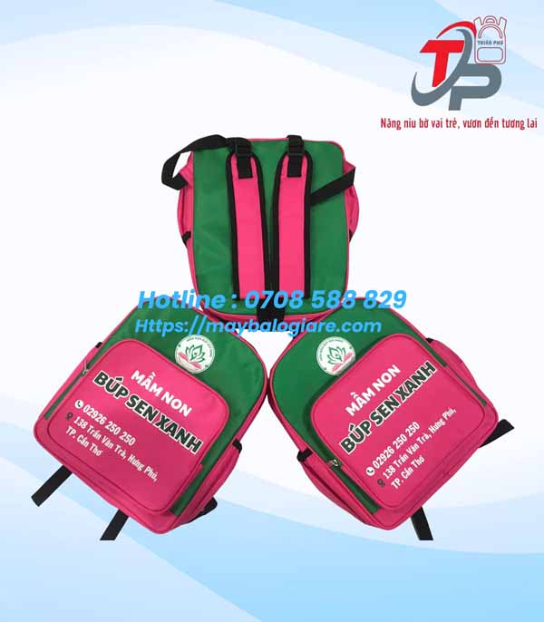 BALO ĐỒNG PHỤC HỌC SINH MẦM NON BÚP SEN XANH