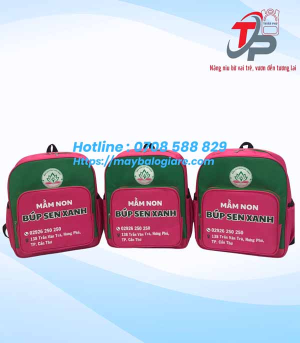 BALO ĐỒNG PHỤC HỌC SINH MẦM NON BÚP SEN XANH